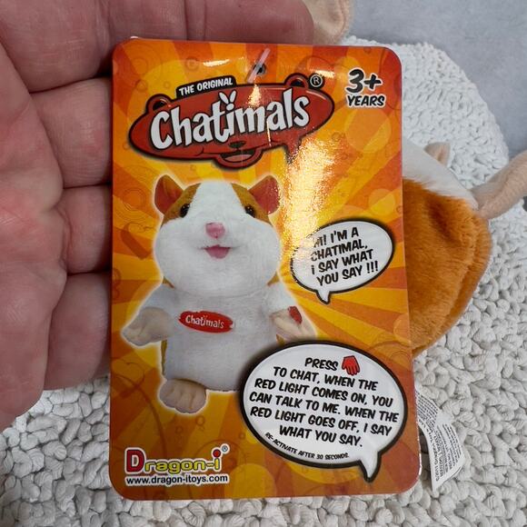 Chatimal Mini Pocket Size New Tested Works Dragon-I Toys Repeats What You Say - Picture 2 of 16